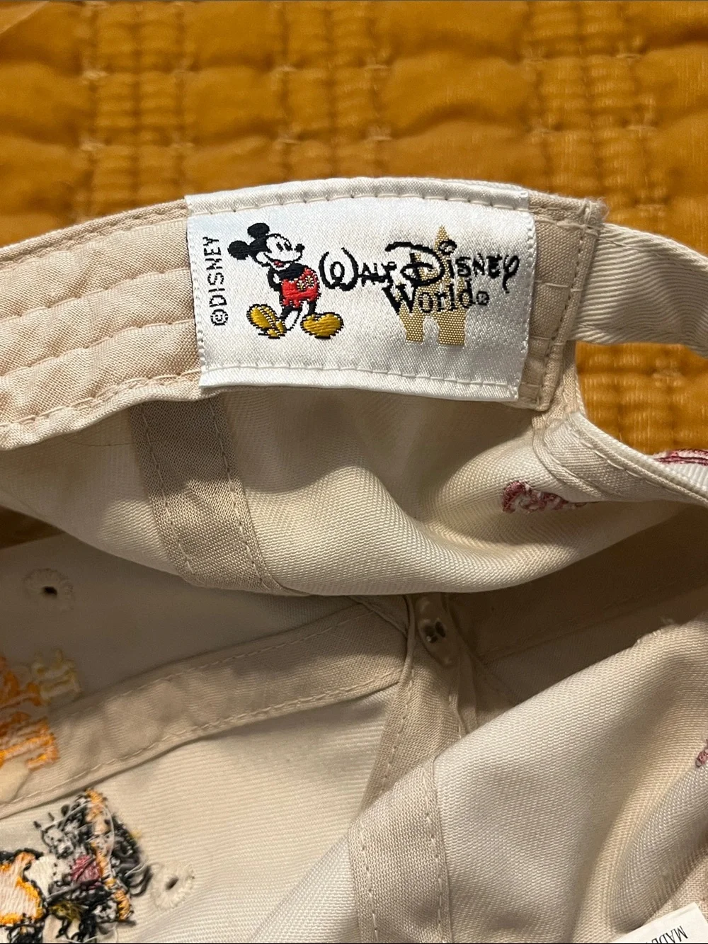 Disney Cream Baseball Cap with Tigger